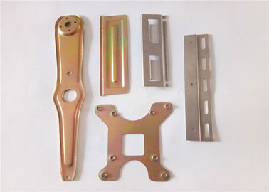 Yellow / White Galvanized Sheet Metal Stamping Parts For Hardware / Book Case